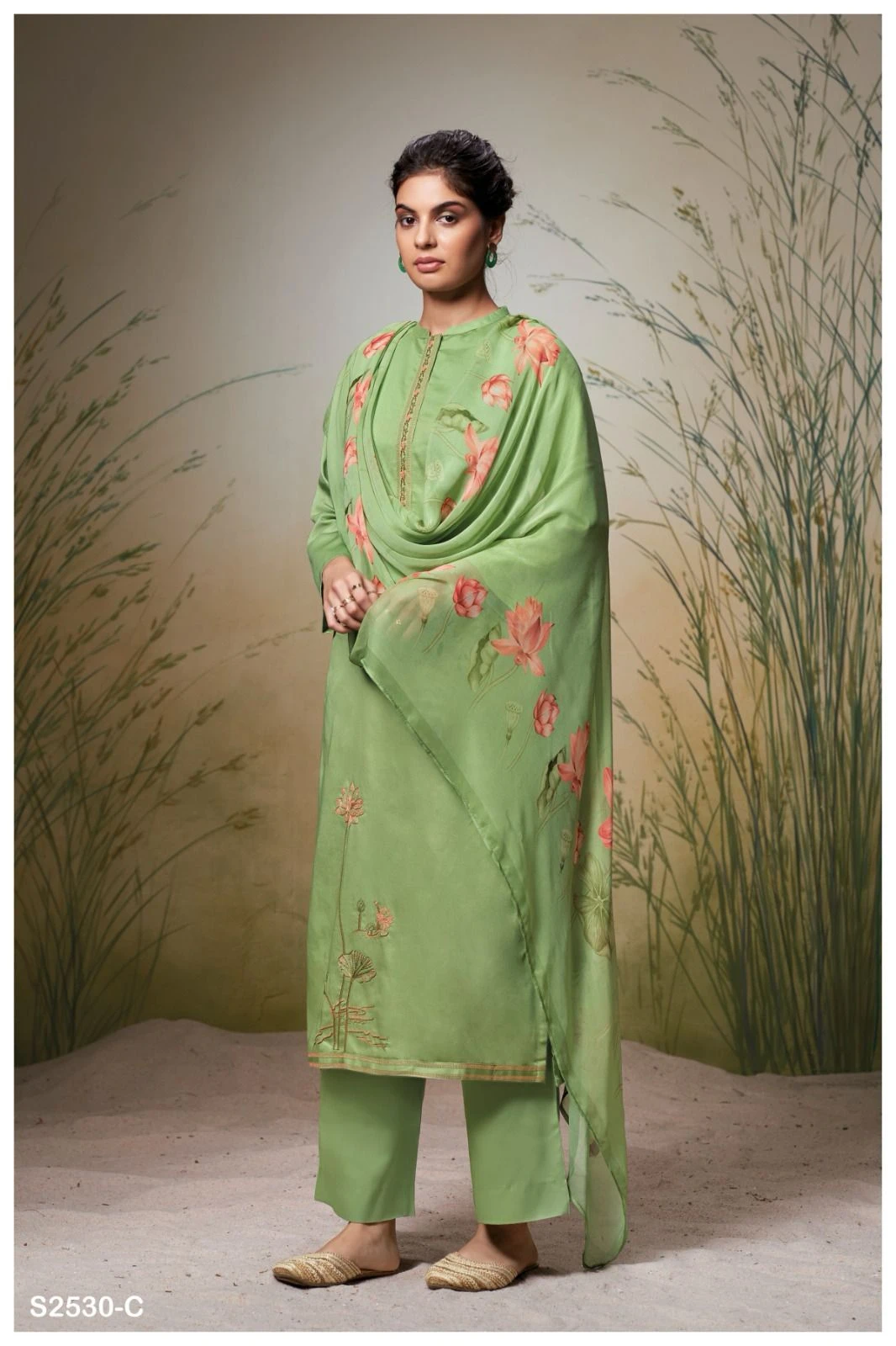 Ganga Madalyn 2530 Premium Cotton Silk Wholesale Fancy Salwar Suit Catalog — Wholesale Salwar Suits, Ganga wholesale from Surat - Gallery Image 3